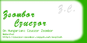 zsombor czuczor business card